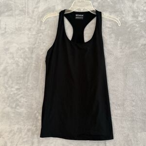 SPANX Women's Large Tank Top Workout Fitness Athletic Racerback Full Zip